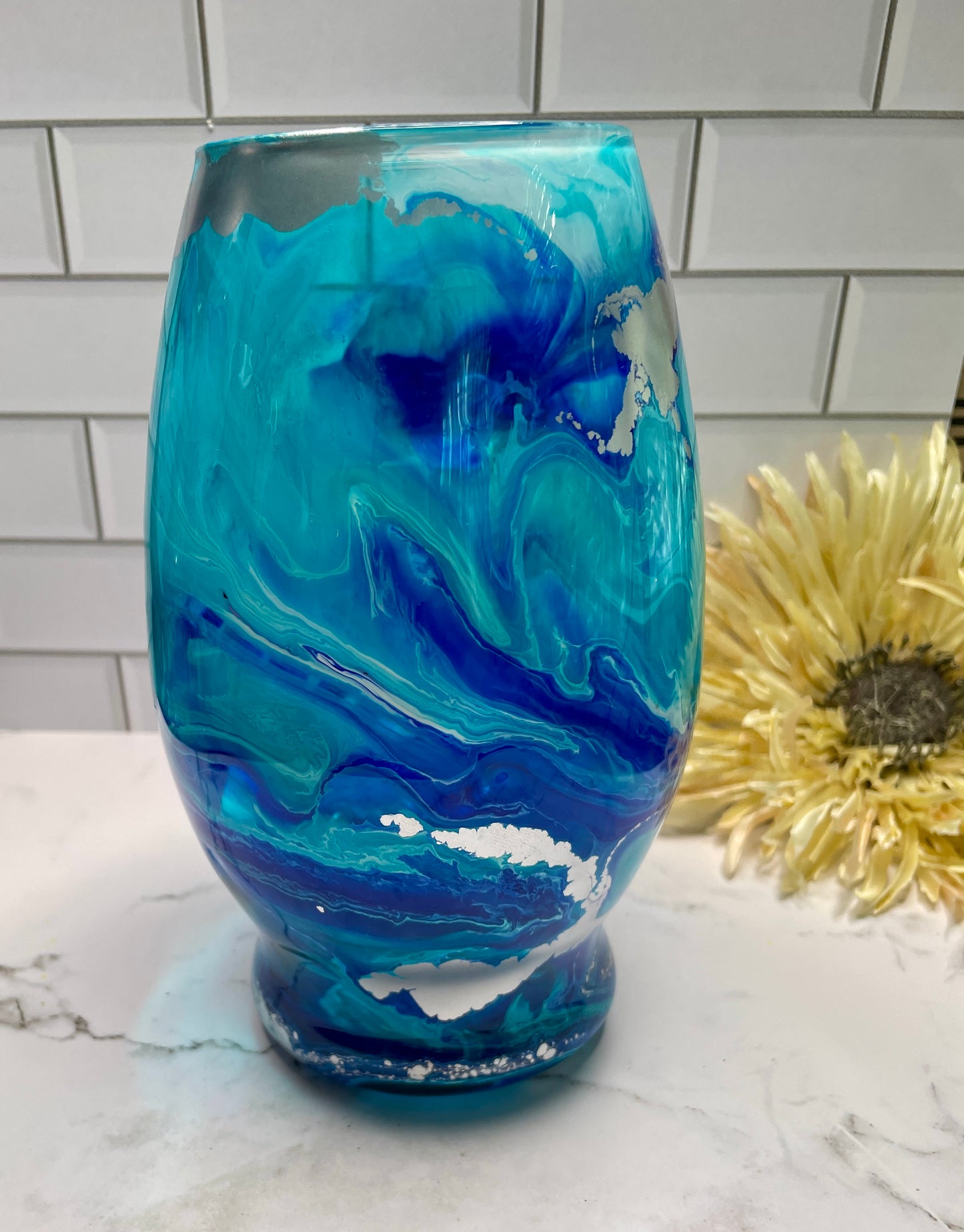 Blue & Teal Vase