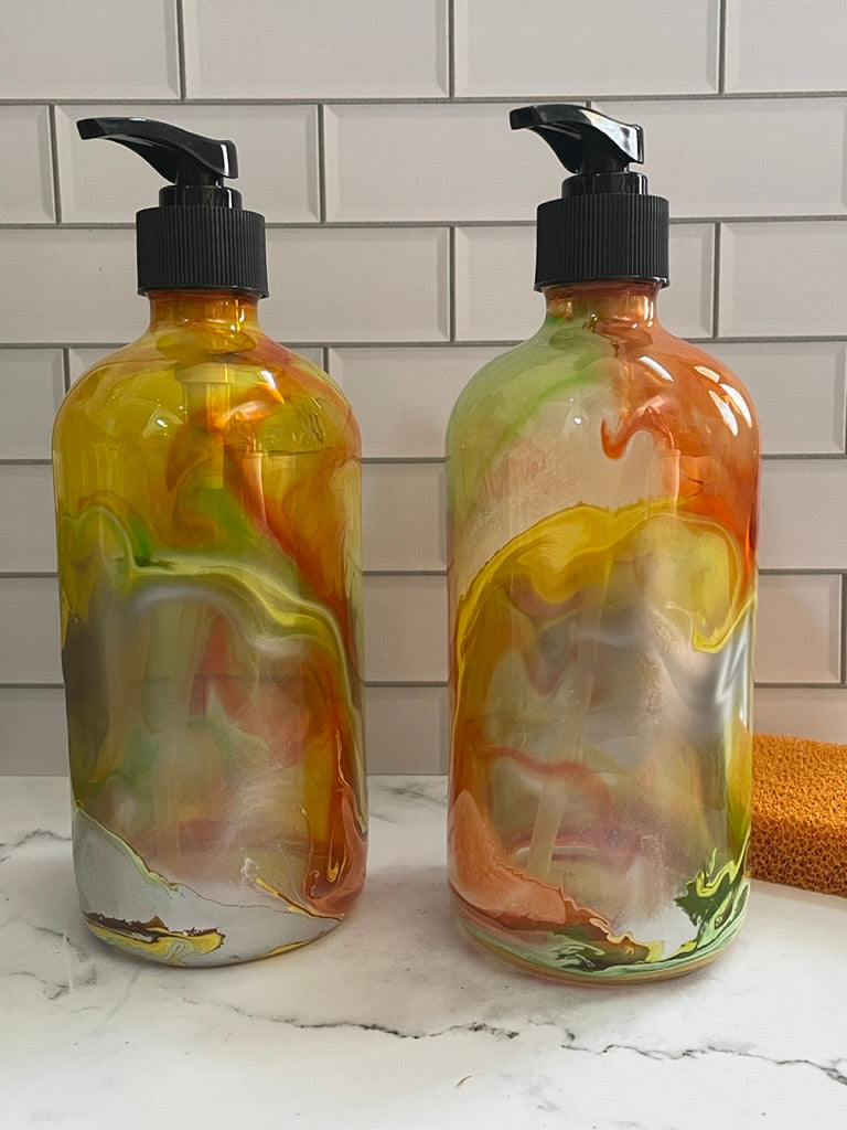 Yellow, Orange & Green Dispenser