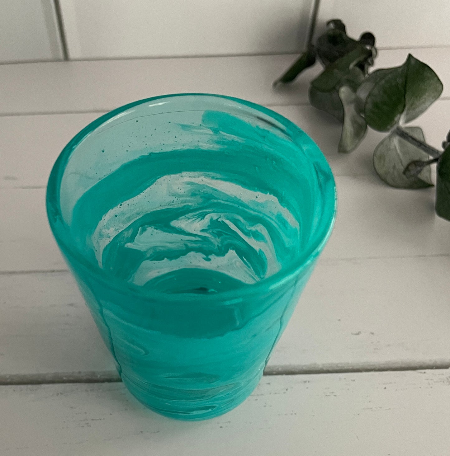 Teal Shot Glass