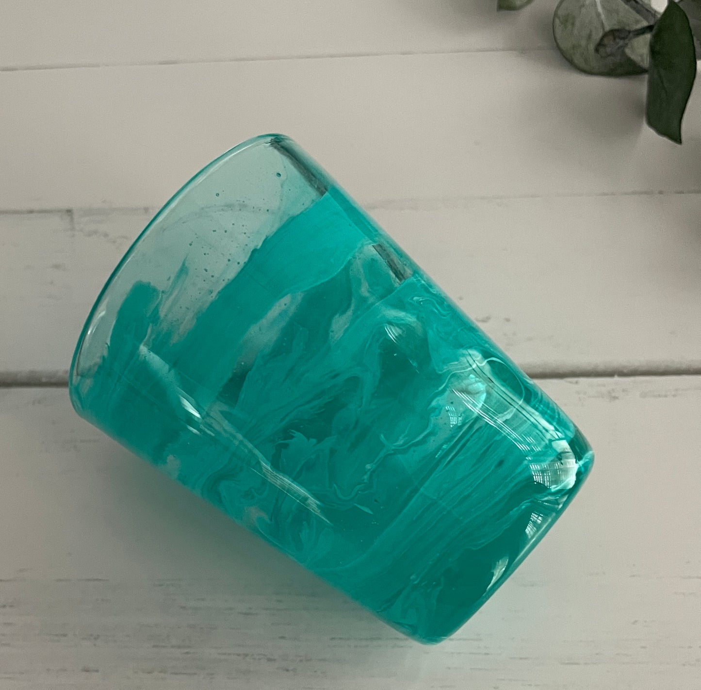 Teal Shot Glass