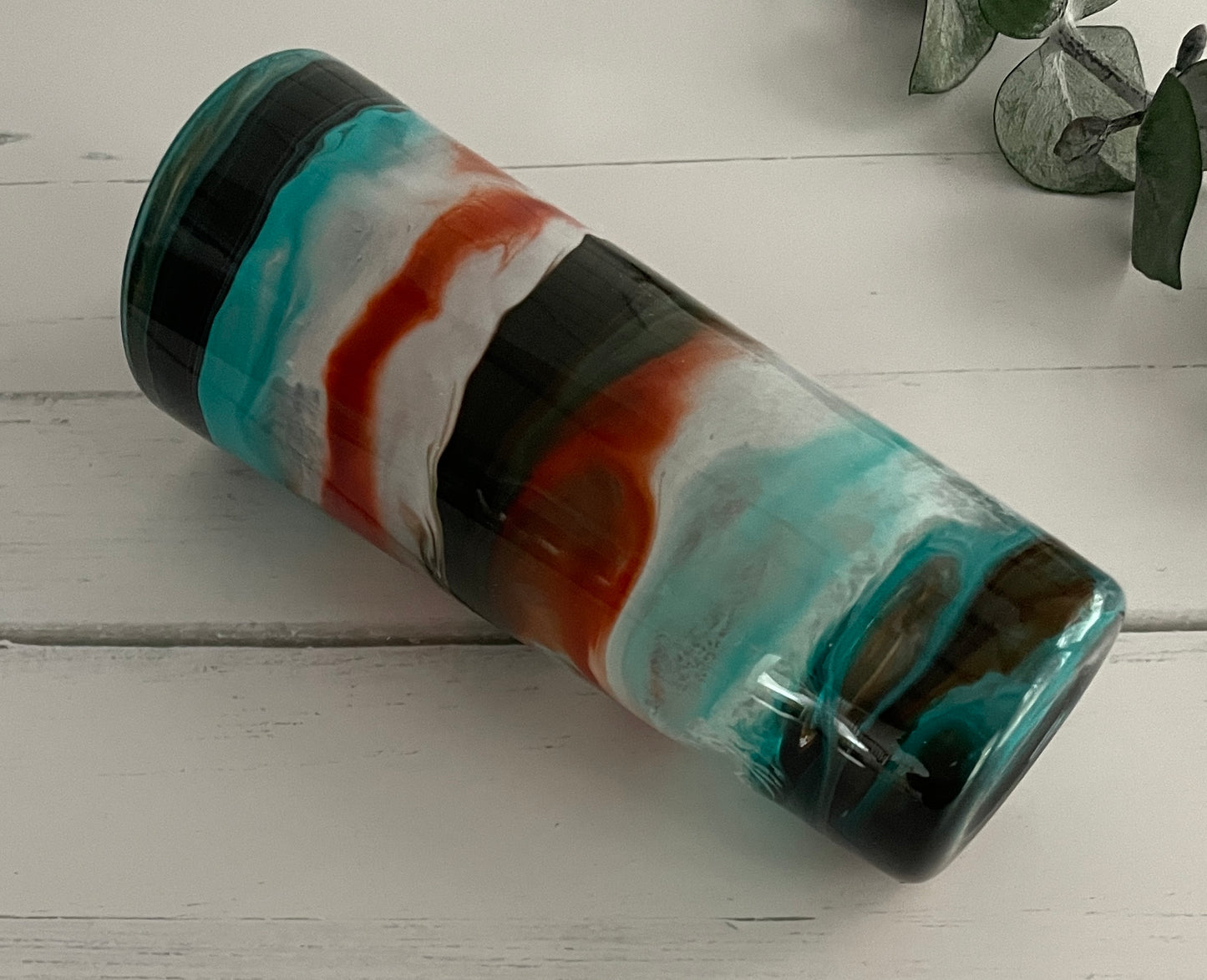 Crimson & Teal Tall Shot Glass