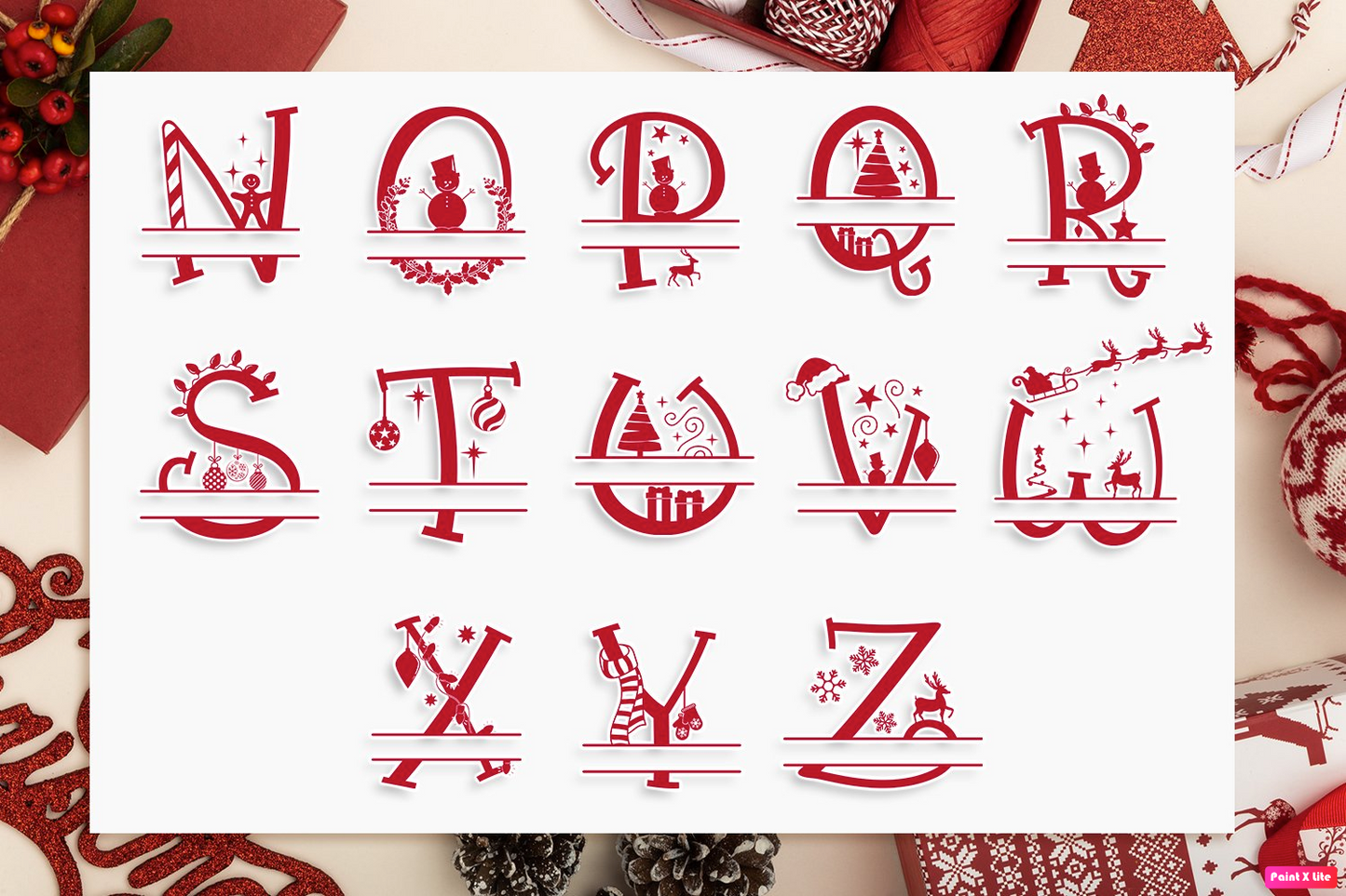 Monogram Christmas Tee