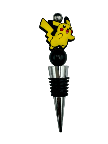 Yellow Pocket Monster Wine Stopper